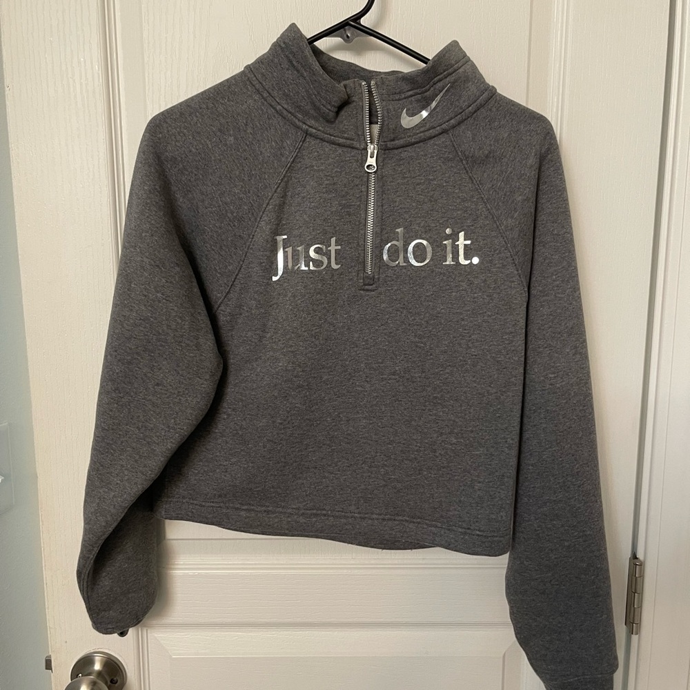 Nike gray/silver sweater
